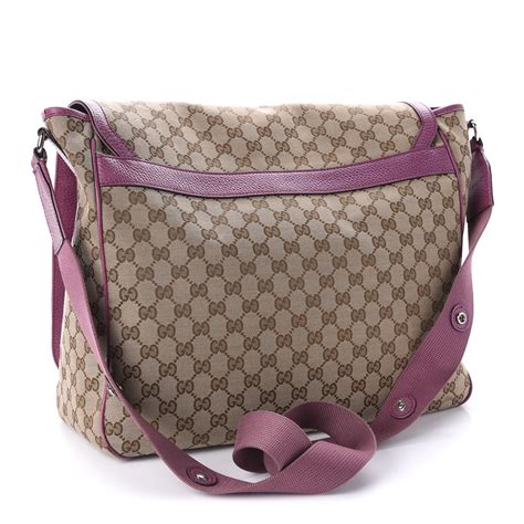 pink gucci diaper bag|gucci monogram diaper bag pink.